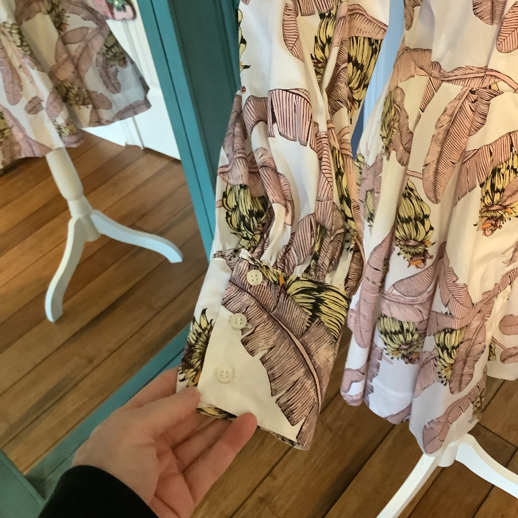 Nwt Desmond & Dempsey X H&M Pink Floral Shirt Dress — image 3 of 8